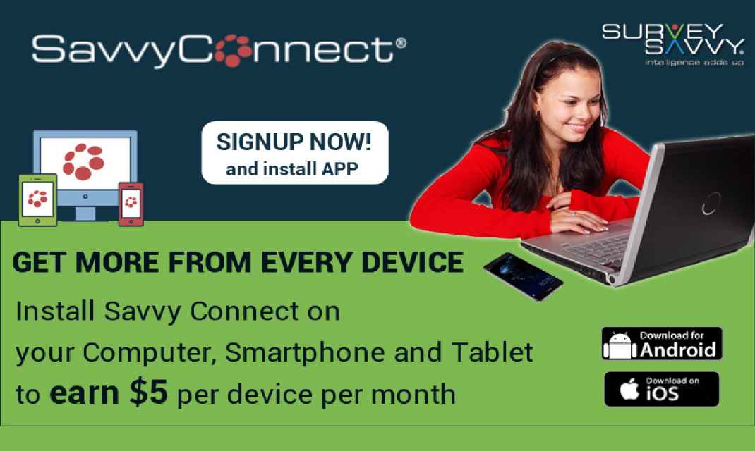 Join SurveySavvy Connect and Earn Great Rewards!