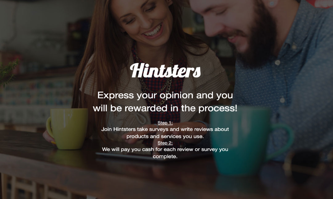 Join Hintsters and Receive a $5 Sign-Up Bonus